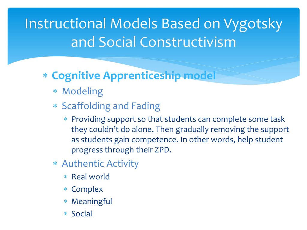 Vygotsky apprenticeship in thinking sale